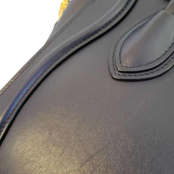 Celine Lugage Nano Blue Lather Handbag Crossbody - Picture 15 of 16